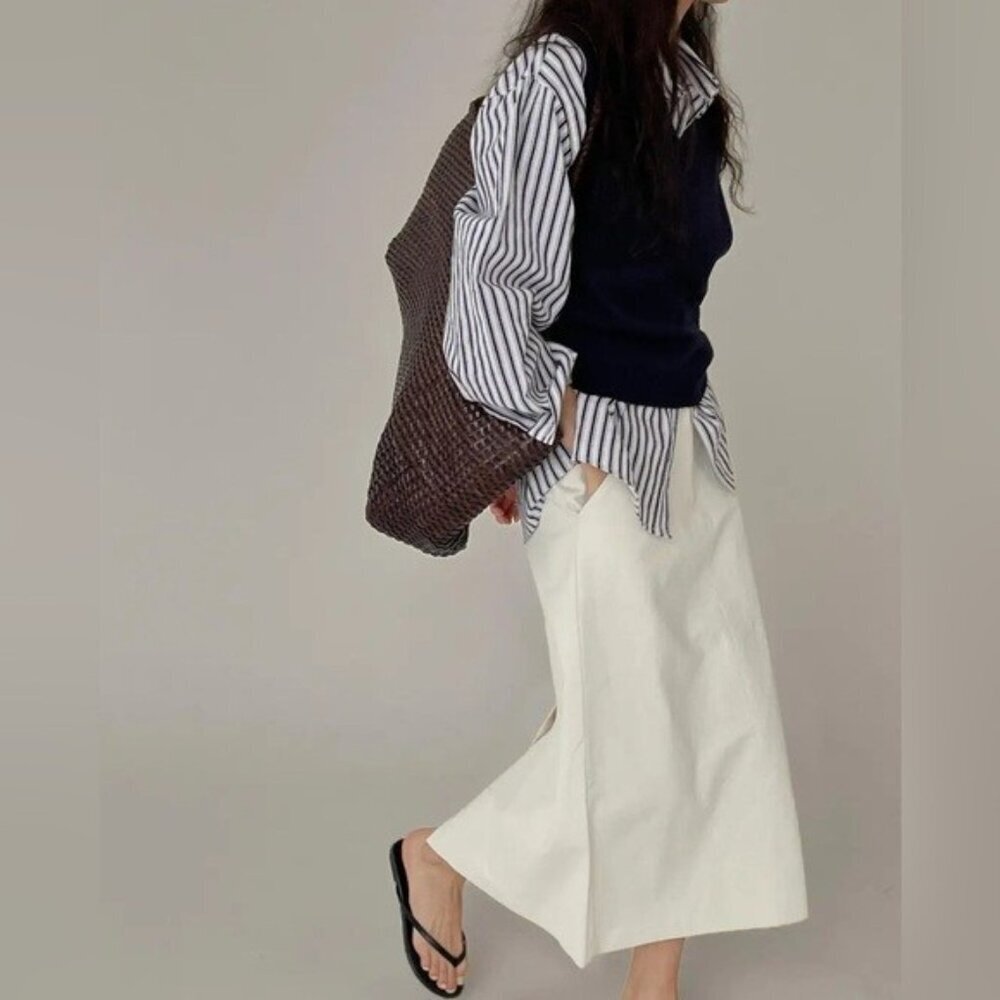 NWT Size XS- The Bennet Buttondown Shirt by Maeve 100% Cotton (NWT US$ 98)